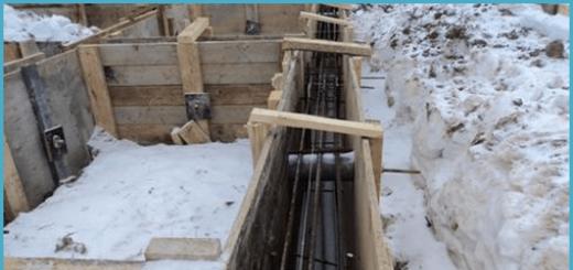 Строительство фундамента зимой – можно или нет (подробное описание технологии) Можно ли делать ленточный фундамент зимой